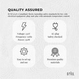 Compact 5L Black Electric Towel Warmer with UV Steriliser and Hygienic Sanitisation Features - Low Angle