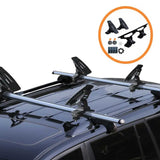 Universal Kayak Holder Car Roof Rack - Travel Saddle Watercraft Carrier Storage - Top-Down View