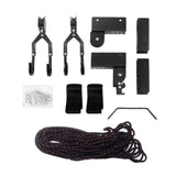 Kayak Hoist - 45kg Garage Ceiling Pulley Lift Storage System Bike Luggage Holder - Front View