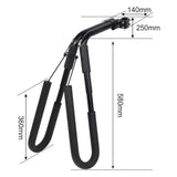 Surfboard Bike Rack - Paddle Board Carrier Bicycle Storage Holder - Side View