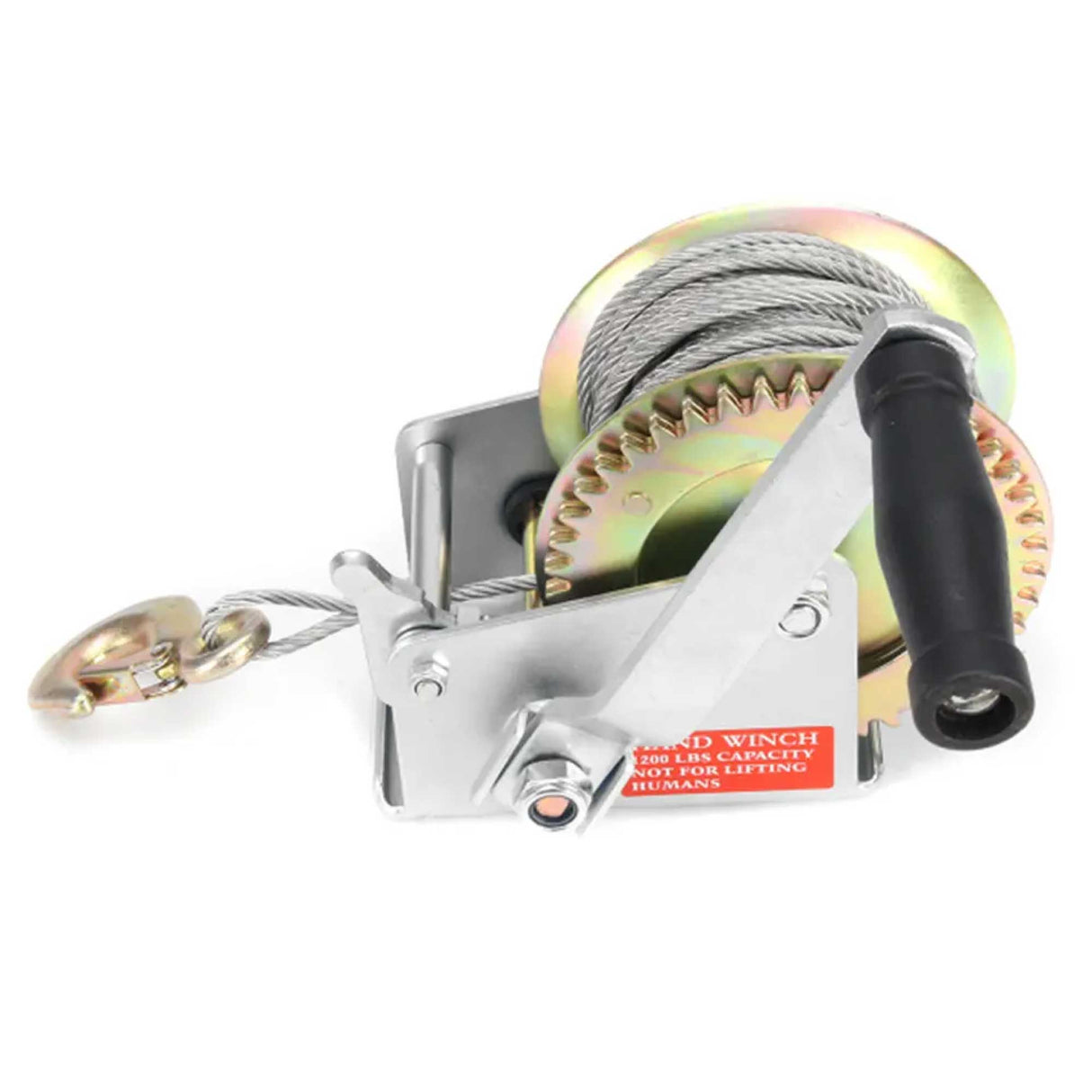 Heavy-Duty Manual Hand Winch with 10m Steel Cable - Ideal for Boats, Jet Skis, and Trailers