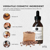Orku 25ml Organic Castor Oil + Dropper - Hexane Free Cold Pressed - Side View