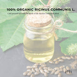 Orku 25ml Organic Castor Oil + Dropper - Hexane Free Cold Pressed - Rear View
