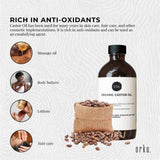 100ml Organic Castor Oil - Hexane Free Cold Pressed Anti Oxidant Skin Hair Care - Side View