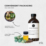 100ml Organic Castor Oil - Hexane Free Cold Pressed Anti Oxidant Skin Hair Care - 45-Degree Angle