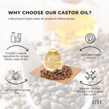 Orku 100ml Organic Castor Oil - Hexane Free Cold Pressed - Top-Down View