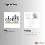 Button Badge Making Set 25mm - Maker + Mould + Badges - Rear View