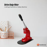 Button Badge Maker - Crafting Press Mirror Hobby Machine - Front View