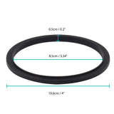 4x For Nutribullet RX Gasket Black Seal Ring - Suits 1700W 1700 N17-1001 Blade - Front View