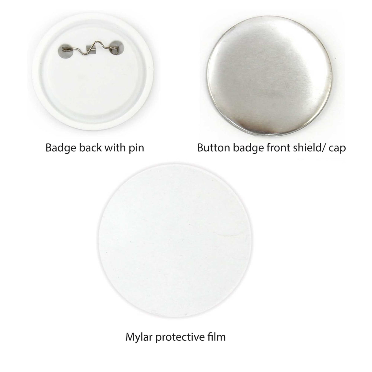 500 Pack of 25mm Button Badges - Perfect for Crafting and DIY Projects