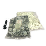 500x Button Badges 32mm - Craft DIY Hobby Accessory Making - Side View