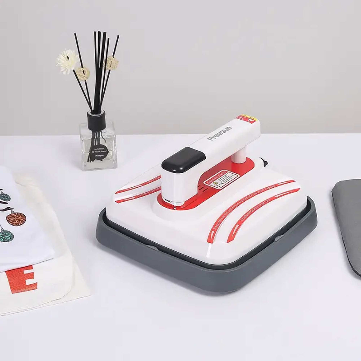 Portable 10x12 Handheld Heat Press for T-Shirt, Shoe, and Hat Vinyl Transfers