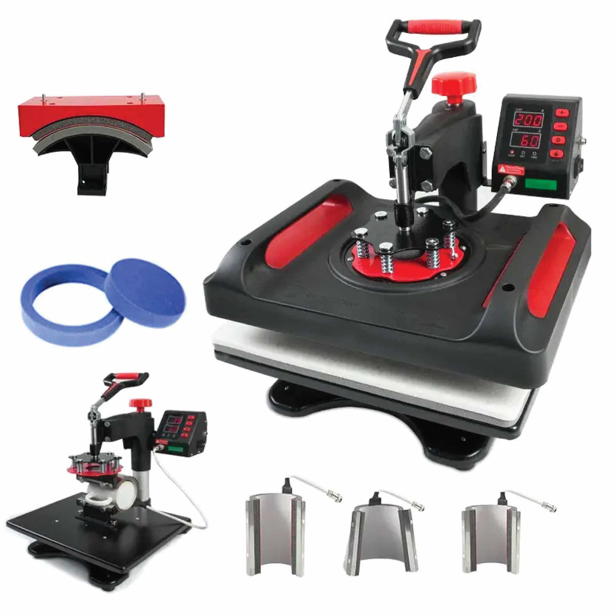 Versatile 8-in-1 Heat Press Machine for DIY Crafts and Sublimation Printing