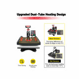 Versatile 8-in-1 Heat Press Machine for DIY Crafts and Sublimation Printing - Top-Down View