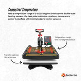 8 in 1 Combo Heat Press - DIY Hobby Craft Logo Transfer HVT Sublimation Printing - Top-Down View
