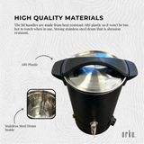 8L Candle Wax Heater Black With Tap And Accessories - Candle Wax Melter - 45-Degree Angle