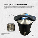 Orku 10L Candle Wax Melter with Tap & Candle Kit - 220-240V Electric Black