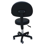 Salon Stool - Adjustable Swivel Chair with Back - Pedicure Beauty Hairdressing