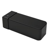 600ml Portable Ultrasonic Jewelry Cleaner - Mini Black Sonic Cleaning Bath