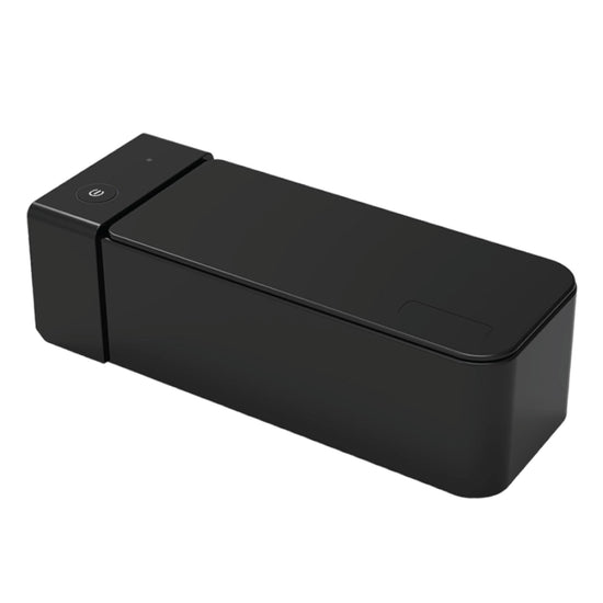 600ml Portable Ultrasonic Jewelry Cleaner - Mini Black Sonic Cleaning Bath