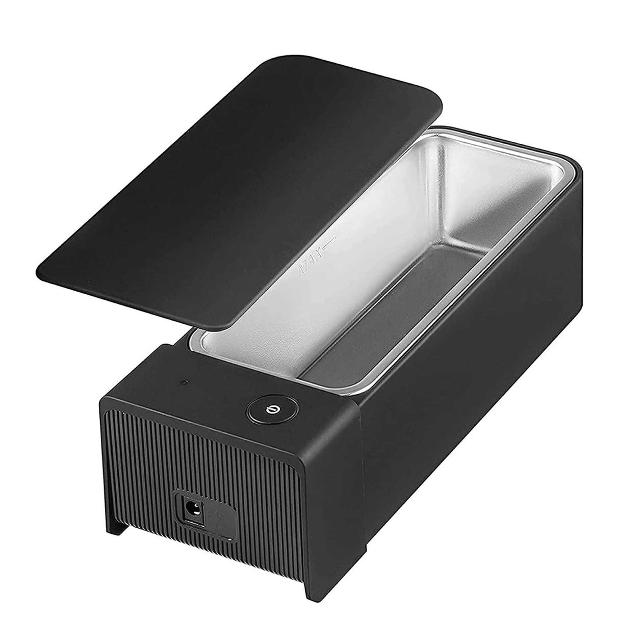 600ml Portable Ultrasonic Jewelry Cleaner - Mini Black Sonic Cleaning Bath