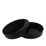 5x 250g Plastic Cosmetic Jar + Lids - Empty White Cream Container - Front View