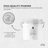 5Kg Food Grade Gypsum Powder - High Purity Calcium Sulphate for Culinary and Brewing Use - 45-Degree Angle