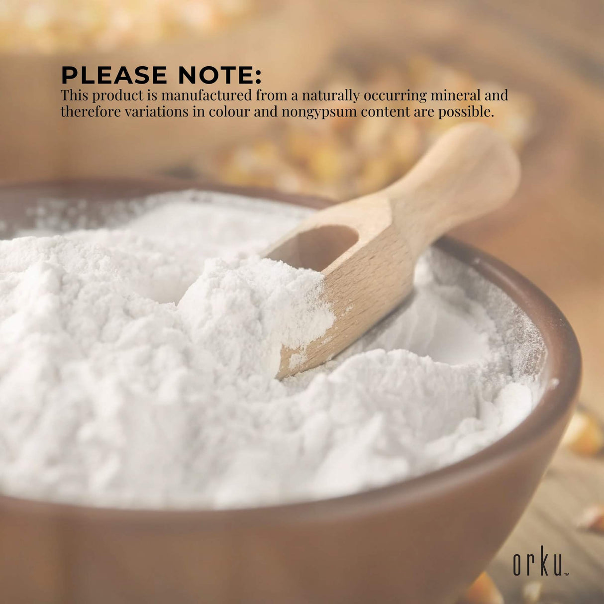 5Kg Food Grade Gypsum Powder - High Purity Calcium Sulphate for Culinary and Brewing Use