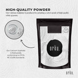 Food Grade 400g Calcium Sulphate Gypsum Powder - Versatile Solidifying Agent and Coagulant - 45-Degree Angle