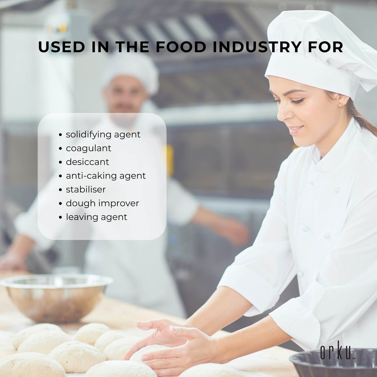 Food Grade 1Kg Calcium Sulphate Gypsum Powder - Premium Hydrous Sulfate for Baking and Brewing