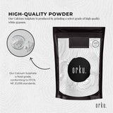 Food Grade 2Kg Calcium Sulfate Gypsum Powder - Hydrous Sulfate for Culinary Use - 45-Degree Angle