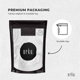 Food Grade 2Kg Calcium Sulfate Gypsum Powder - Hydrous Sulfate for Culinary Use - Close-Up Angle