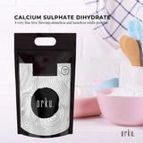 Premium Food Grade Calcium Sulphate Gypsum Powder - 5Kg for Culinary and Brewing Applications - Front View