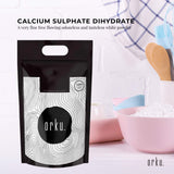 Premium Food Grade Calcium Sulphate Gypsum Powder - 5Kg for Culinary and Brewing Applications - Front View