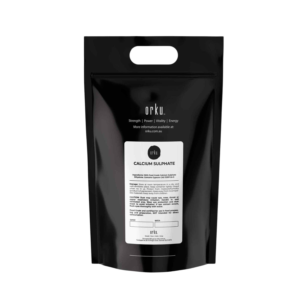 Premium Food Grade Calcium Sulphate Gypsum Powder - 5Kg for Culinary and Brewing Applications