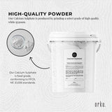 1Kg Food Grade Gypsum Powder - Calcium Sulphate Dihydrate in Resealable Bucket - 45-Degree Angle