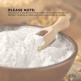 1Kg Food Grade Gypsum Powder - Calcium Sulphate Dihydrate in Resealable Bucket - Low Angle