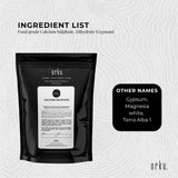 Food Grade Calcium Sulphate (Gypsum Powder) - 100g Hydrous Sulfate for Culinary Use
