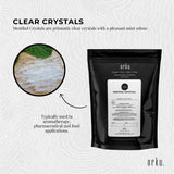 Orku 100g Menthol Crystals - USP Grade L-Menthol Mint Flakes C10H200 - Side View