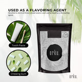 Orku 100g Menthol Crystals - USP Grade L-Menthol Mint Flakes C10H200 - Top-Down View