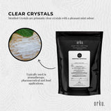 Orku 400g Menthol Crystals - USP Grade L-Menthol Mint Flakes C10H200 - Side View