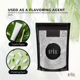 Orku 400g Menthol Crystals - USP Grade L-Menthol Mint Flakes C10H200 - Top-Down View
