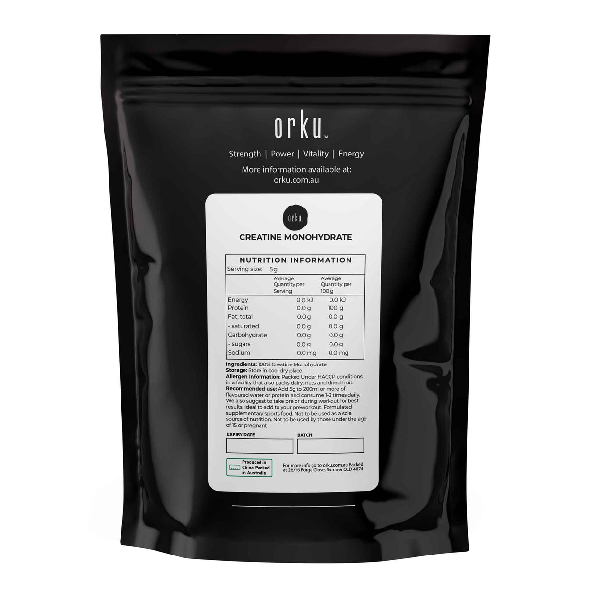 Micronised 100g Creatine Monohydrate Powder - Premium Pure Athletic Supplement