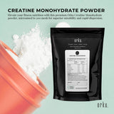 Orku 100g Creatine Monohydrate Powder – 200 Mesh Micronised | 99.9% Purity - Front View