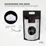 Orku 5Kg Creatine Monohydrate Powder – 200 Mesh Micronised | 99.9% Purity - Top-Down View