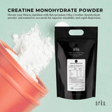 Orku 10Kg Creatine Monohydrate Powder – 200 Mesh Micronised | 99.9% Purity - Front View
