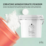 Orku 3Kg Creatine Monohydrate Powder Tub – 200 Mesh Micronised | 99.9% Purity - Front View