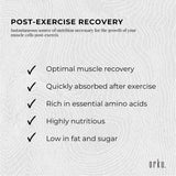 Premium 400g Native Unflavoured Whey Protein Isolate - Muscle Recovery Shake - Top-Down View