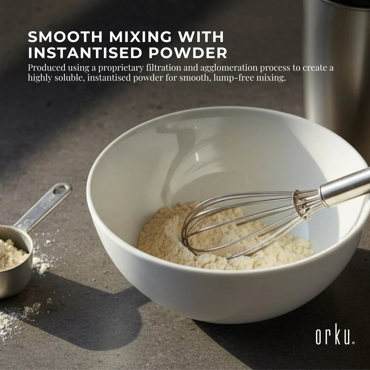 Orku 2Kg WPI Whey Protein Isolate Powder - Unflavoured Native Bag