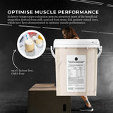 500g Pure Native Whey Protein Isolate - Unflavoured Muscle Recovery Supplement Tub - 45-Degree Angle